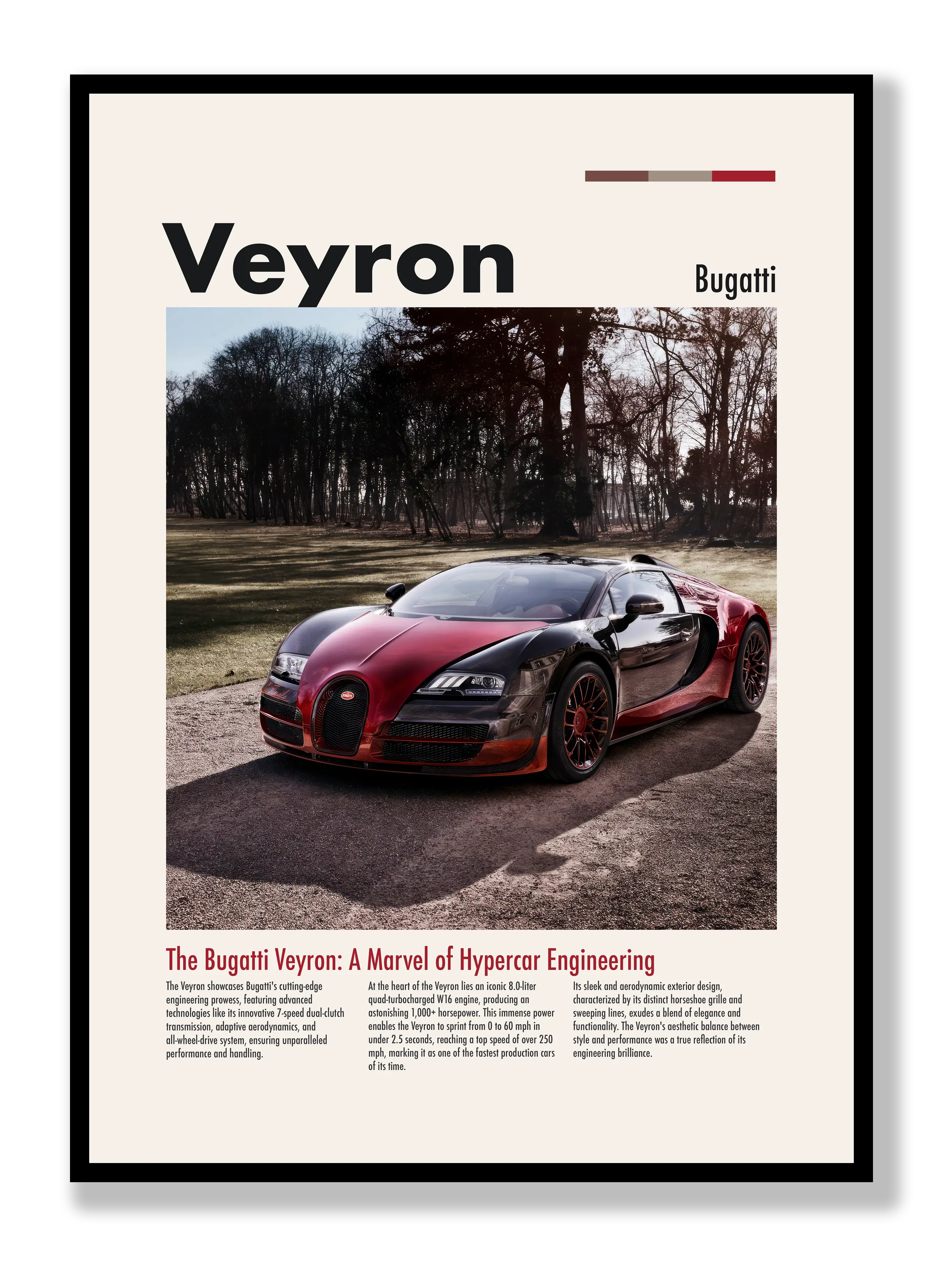 Bugatti Veyron Poster