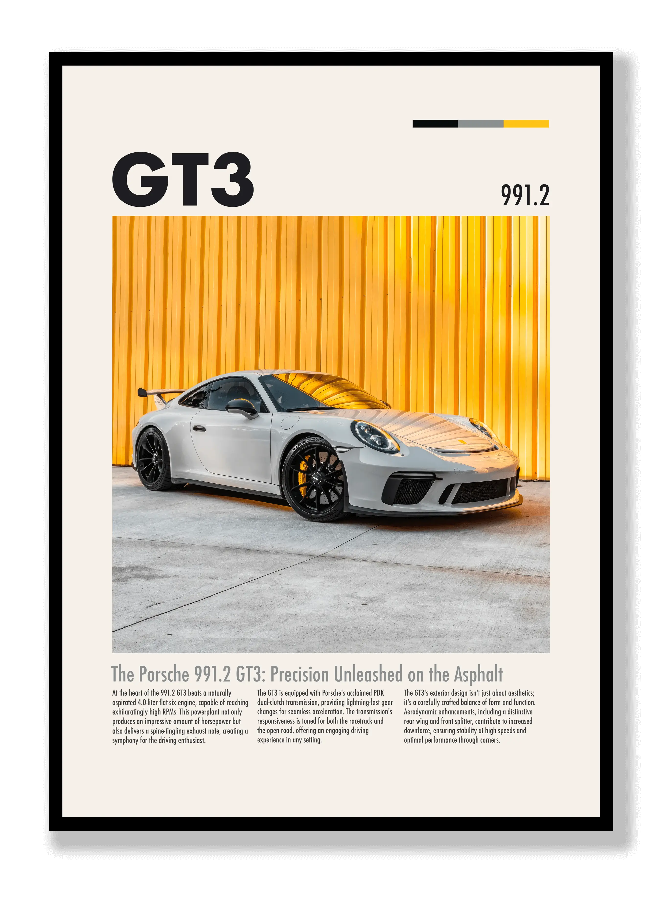 Porsche 991.2 GT3 Poster