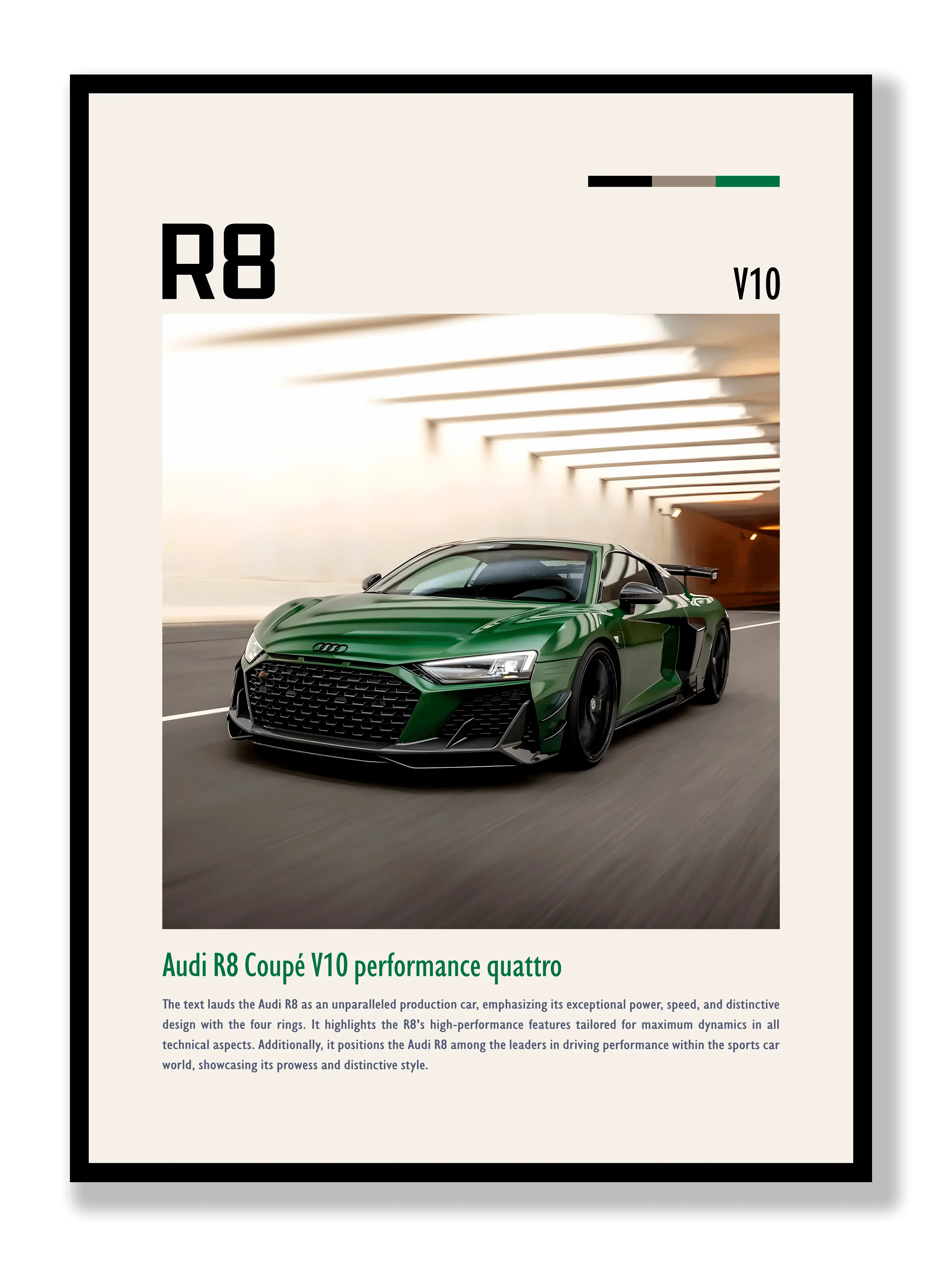 Audi R8 Poster