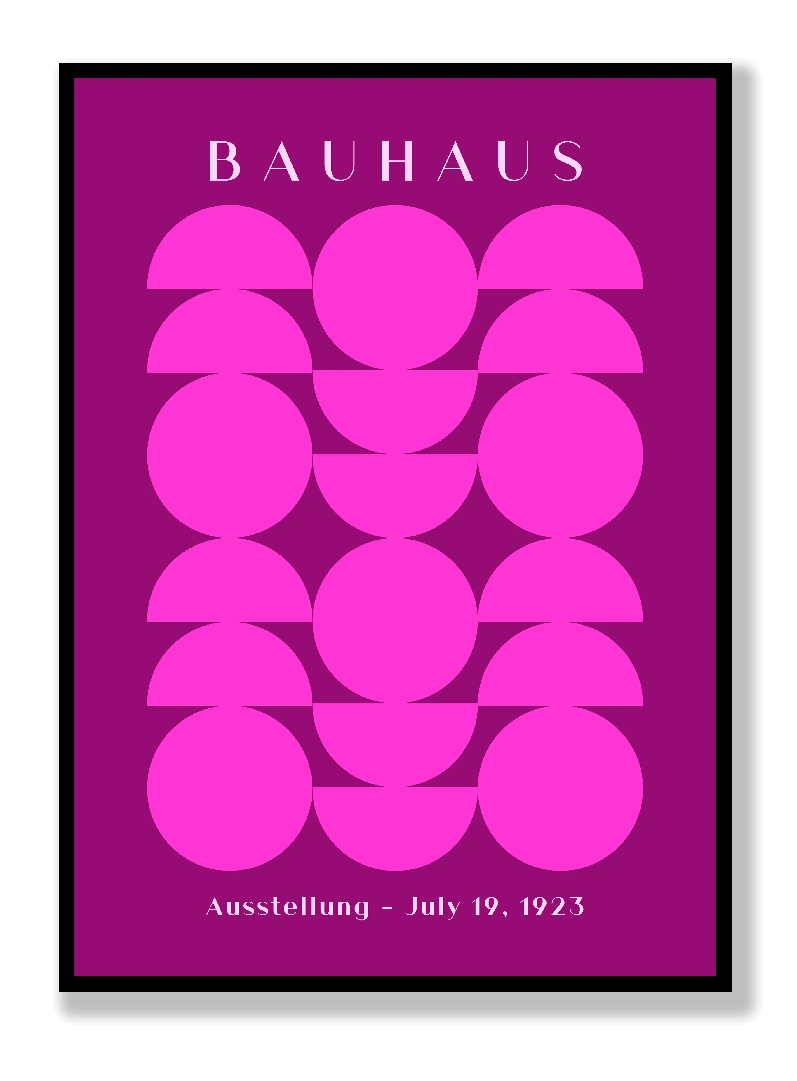 Bauhaus Half Purple Plakat