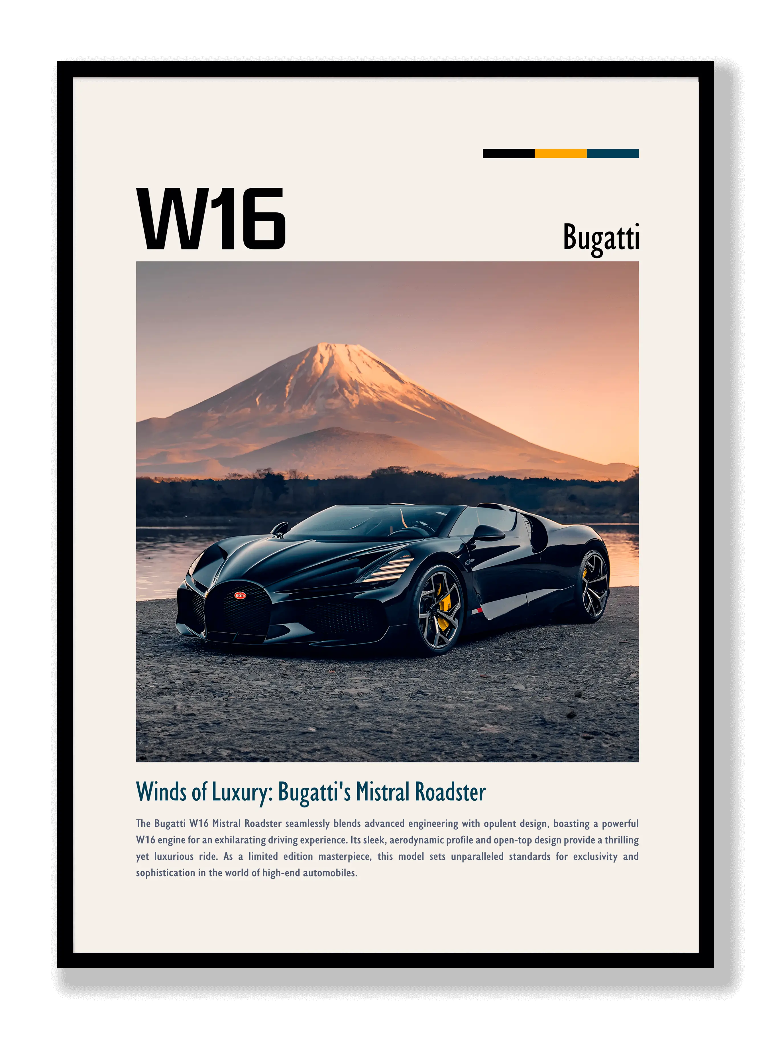 Bugatti Mistral W16 Poster