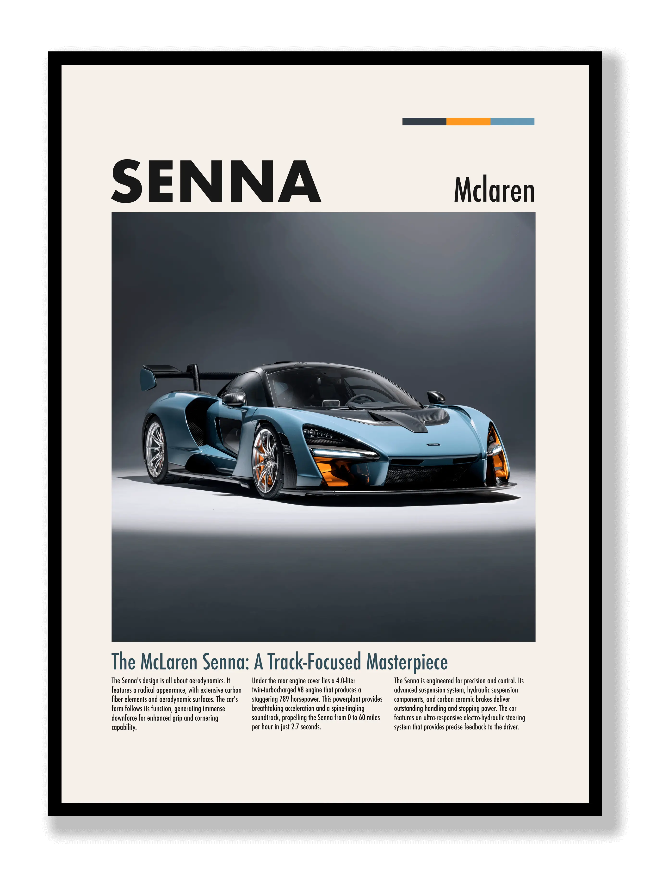 McLaren Senna Poster