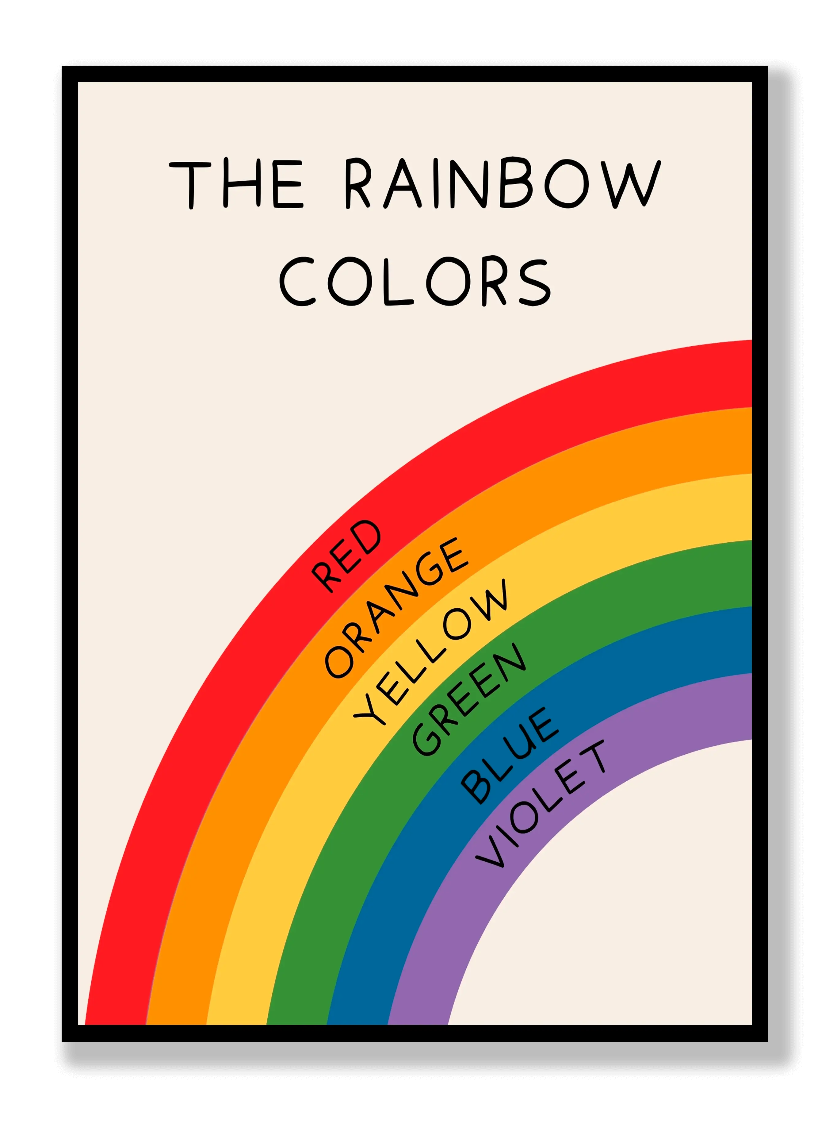The Rainbow Colors Plakat