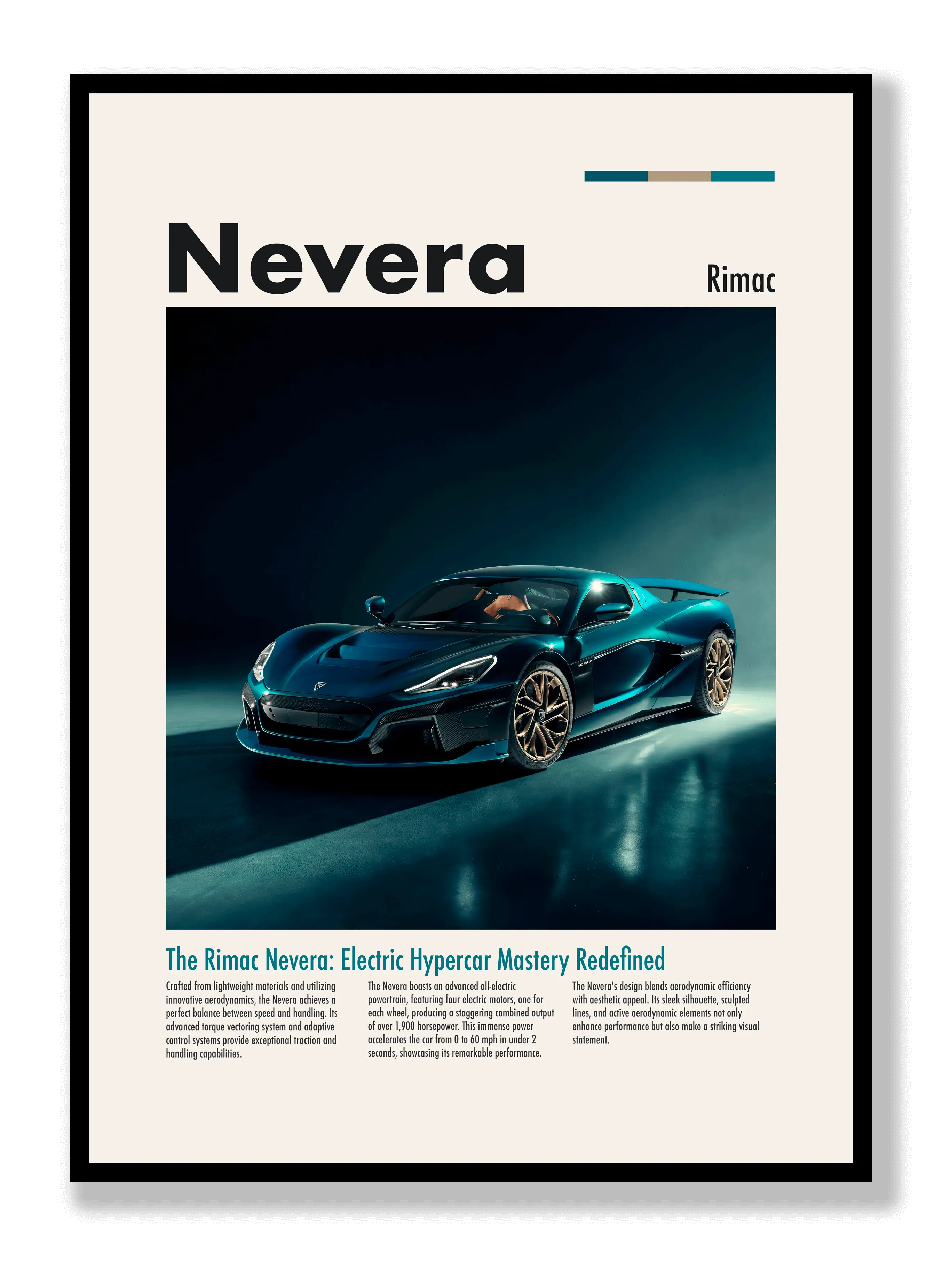 Rimac Nevera Plakat
