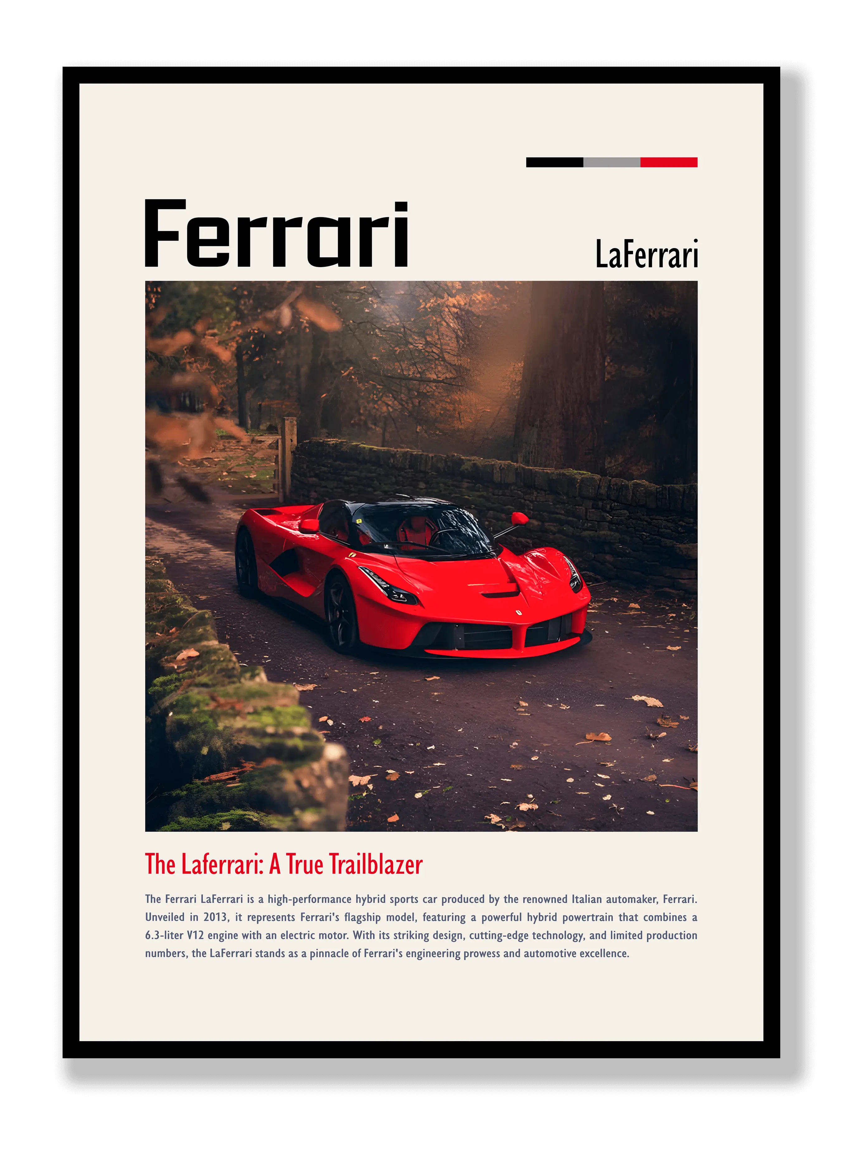 Ferrari LaFerrari Poster