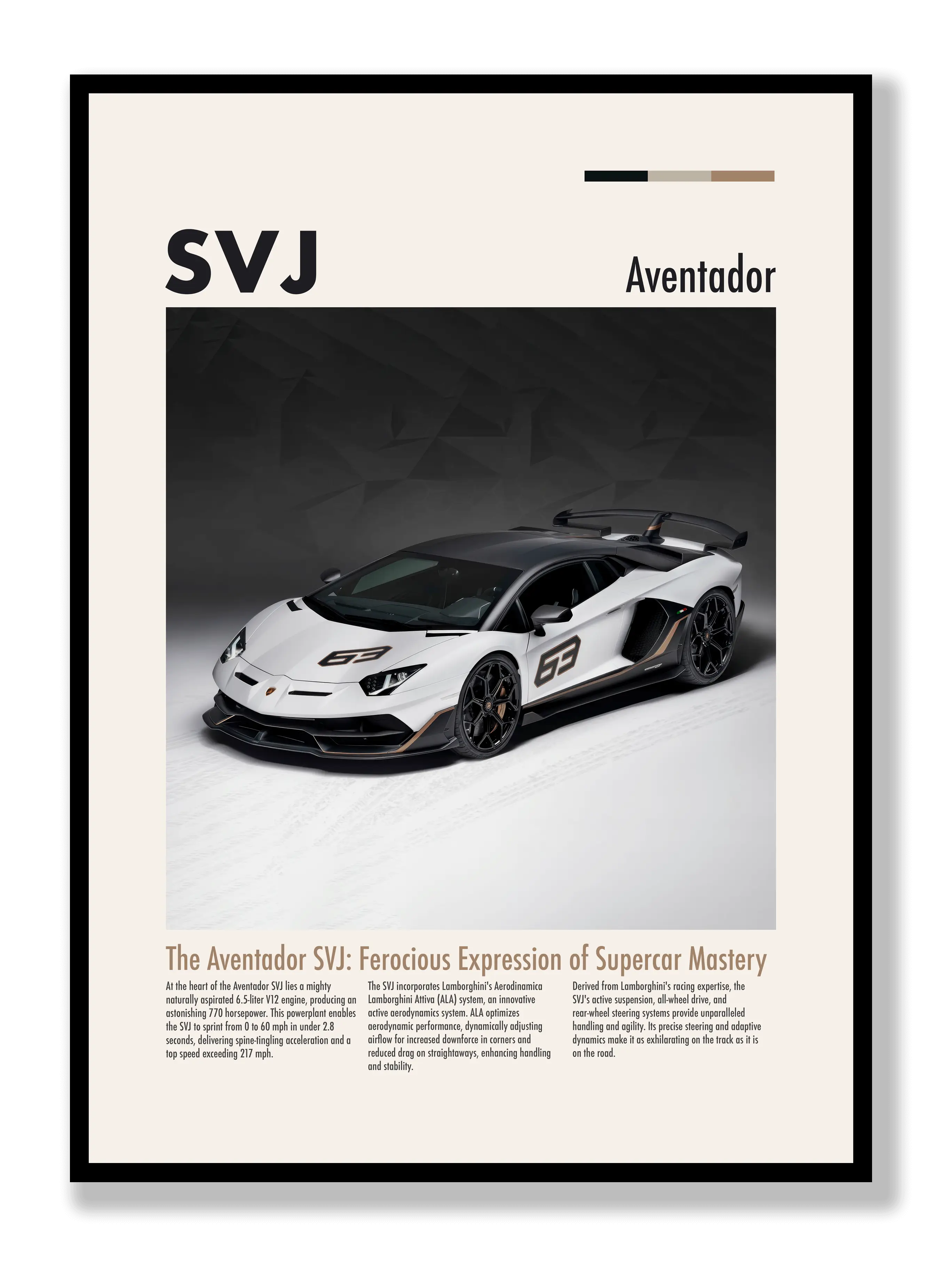 Aventador SVJ Poster