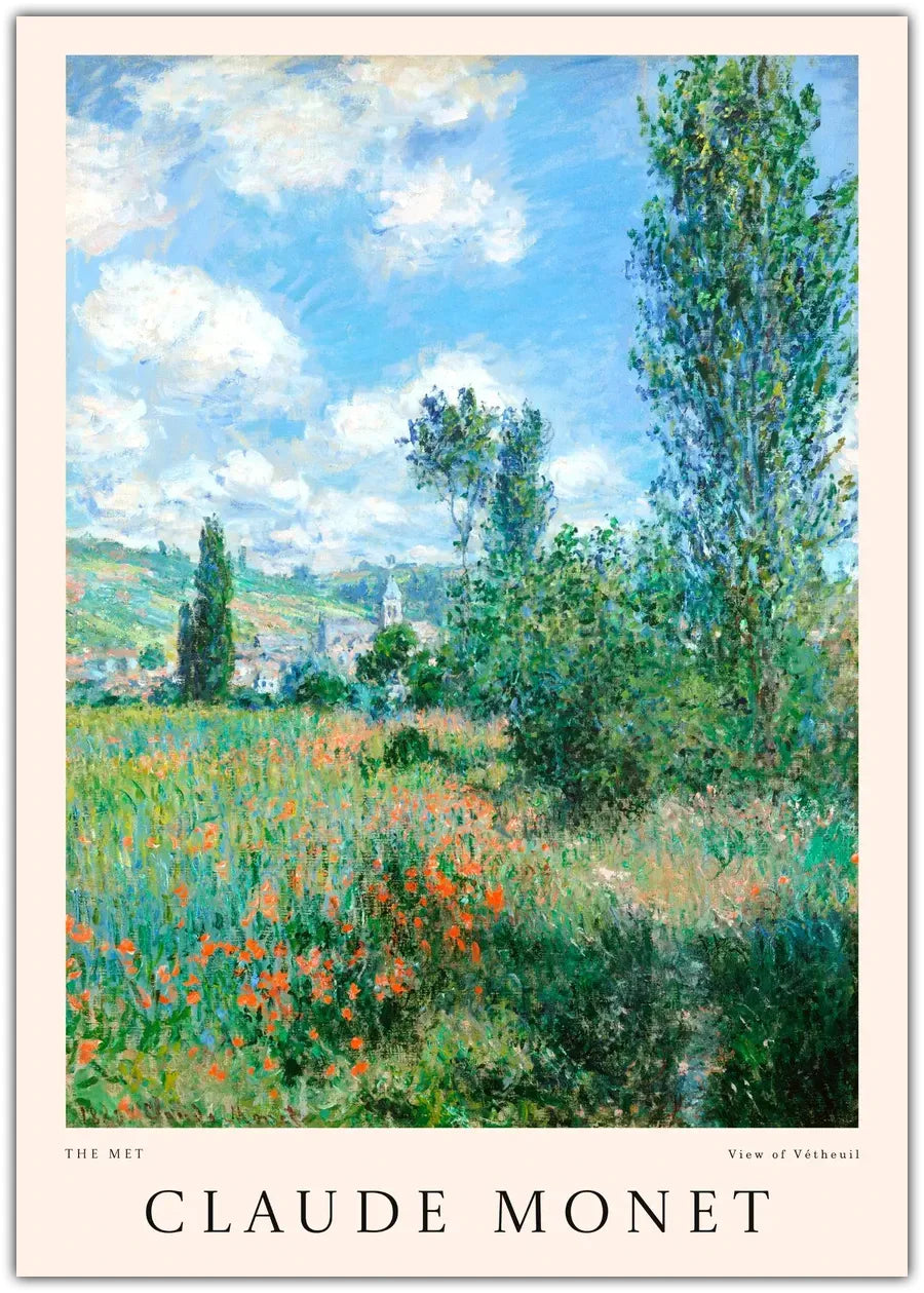 Claude Monet - View Of Vétheuil Plakat