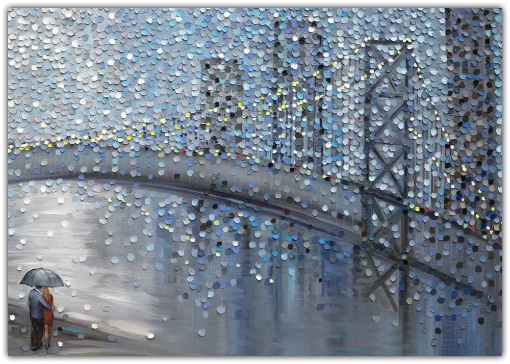 Rainy Date With the Bridge View Plakat