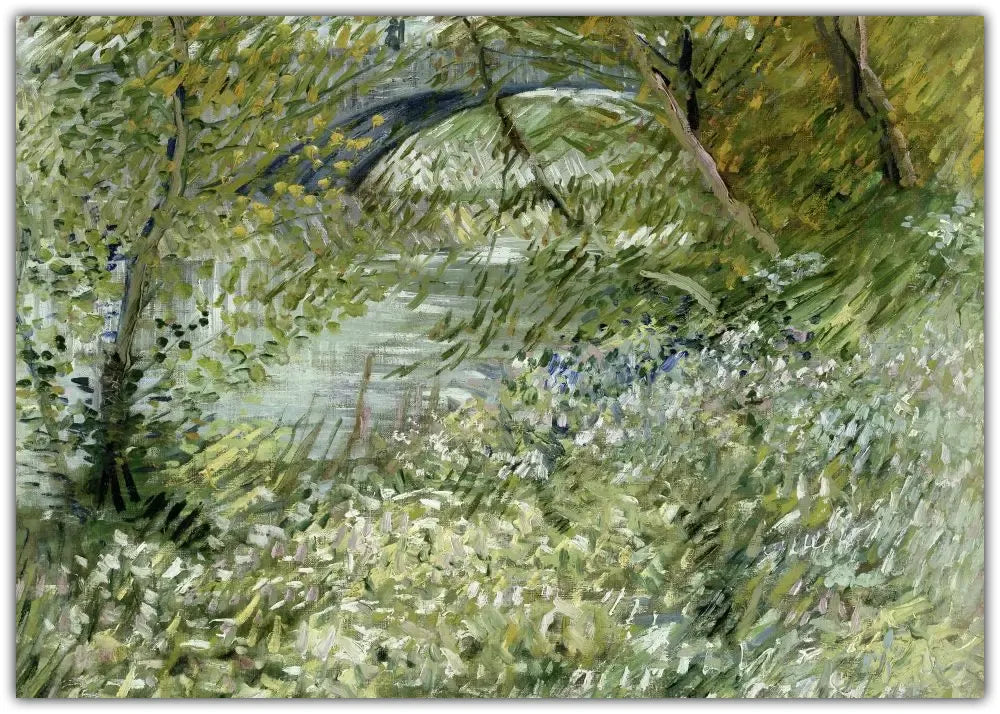 Vincent Van Gogh's River Bank In Springtime 1887 Plakat