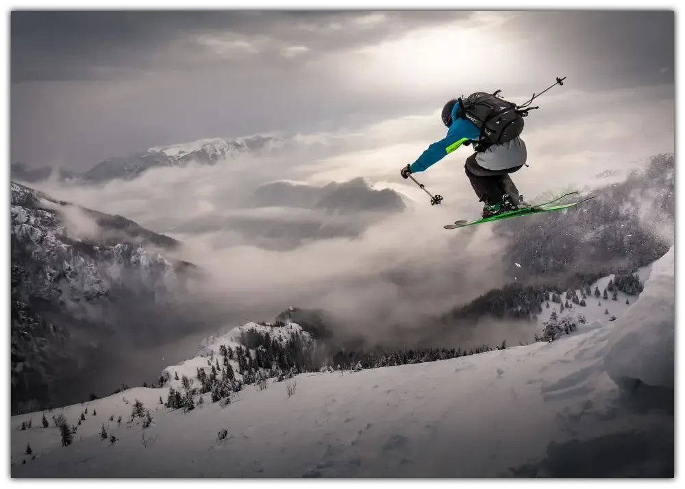 Backcountry skiing Plakat